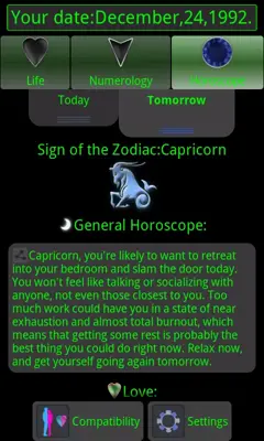 Horoscope of Birth android App screenshot 0