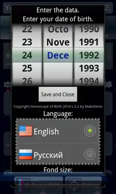 Horoscope of Birth android App screenshot 1